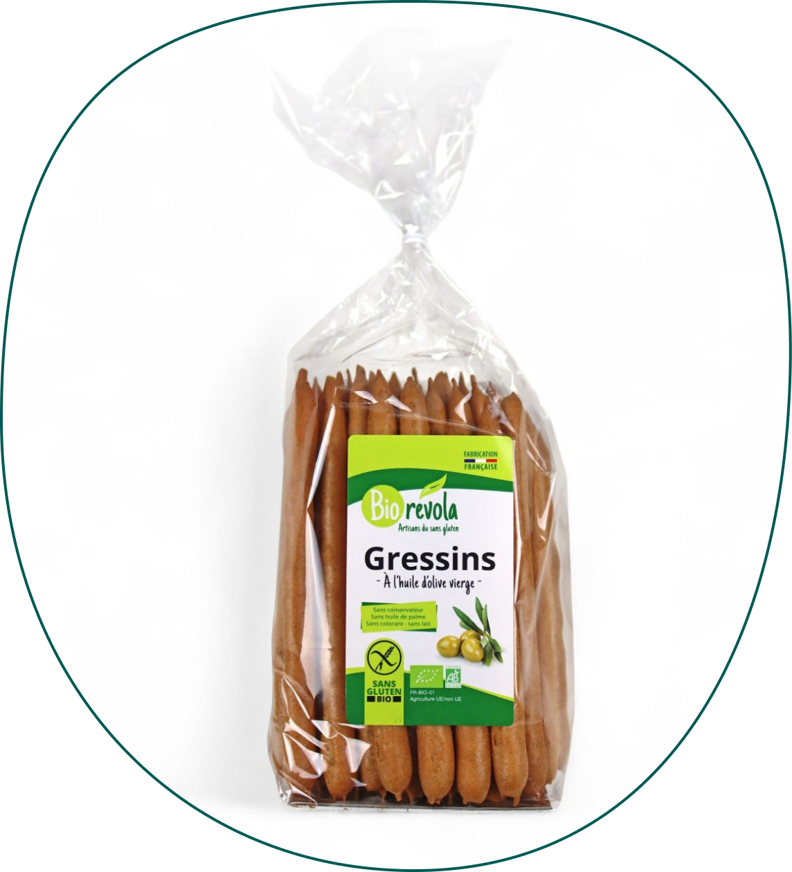 Gressins à l’huile d’olive vierge Bio